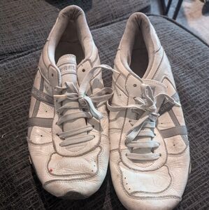 Diesel White and Grey Men's Sneakers Size 10